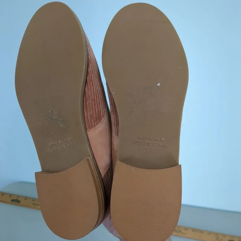 Anthropologie courdory Oxford blush pink loafers 37 us 7 shoes